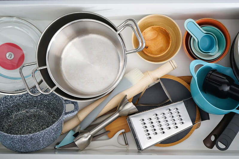 Kitchen items can seem so useful and practical that it can be difficult to let go of these items.