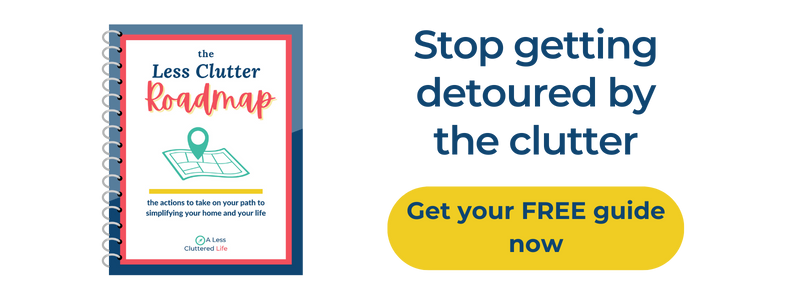 Guide for 4-Step PLAN to Start Decluttering. free email course